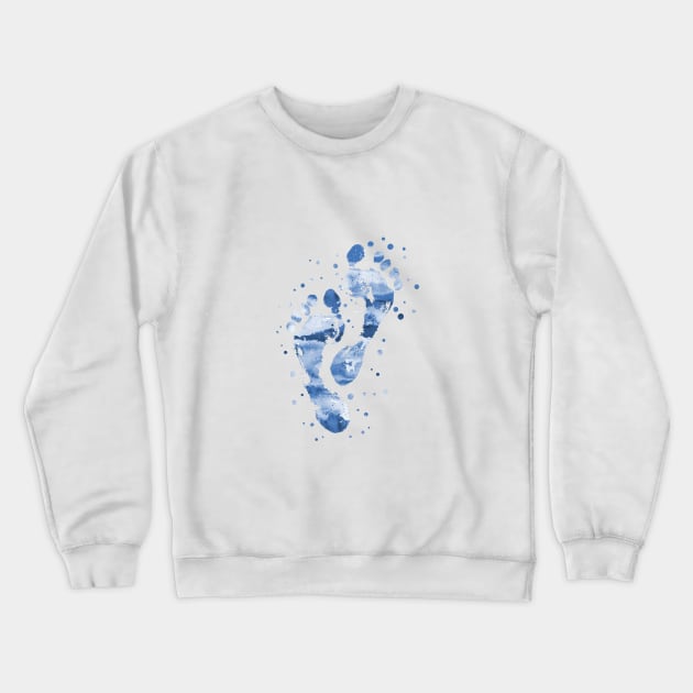 Footprint Crewneck Sweatshirt by RosaliArt